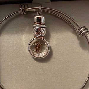 Snowman Bangle Bracelet for Women by Footnotes